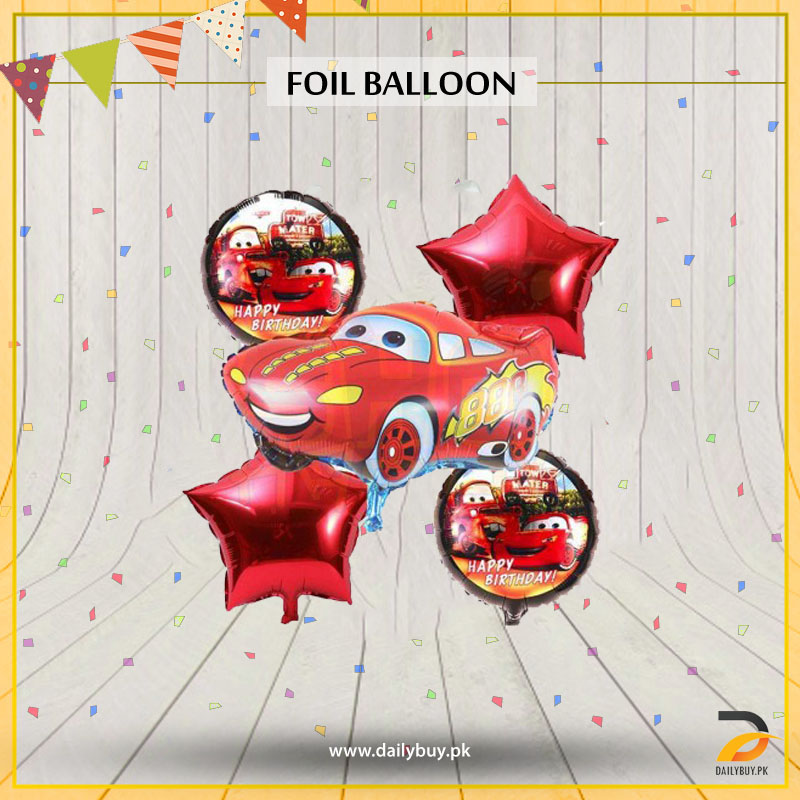 Racer Car Theme Foil Balloons