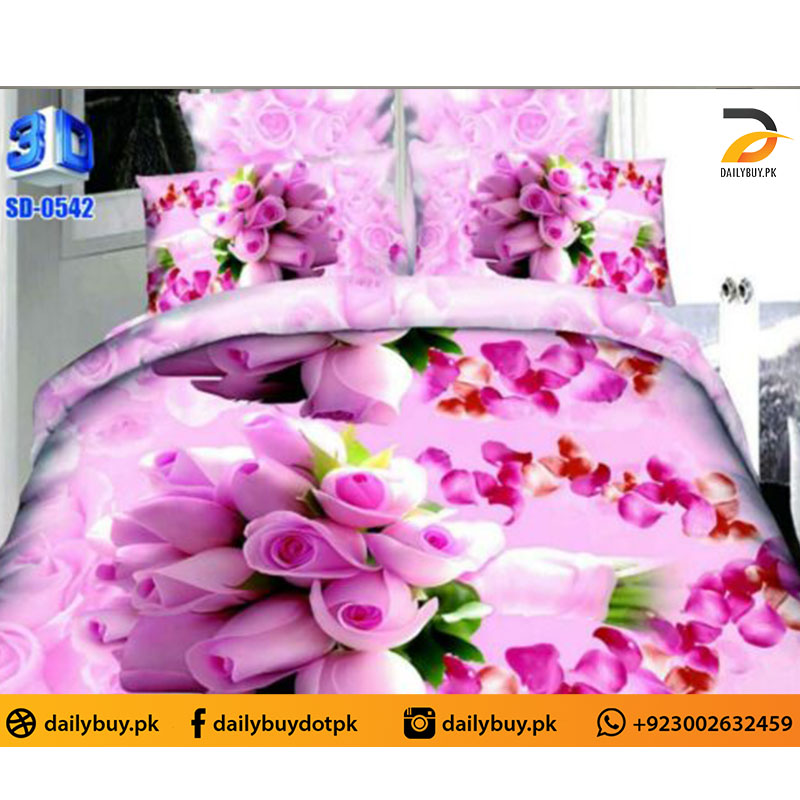 3D Digital Bed Sheet 0542