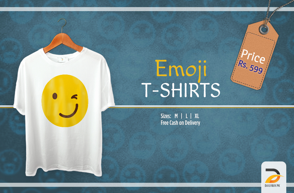 Emoji T Shirt - Winking Face