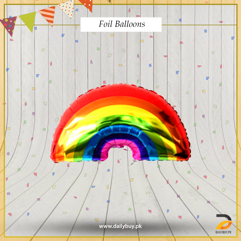 Rainbow Foil Balloon