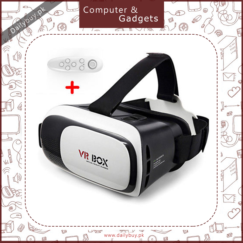 VR Box Virtual Reality 3D Glasses with Remote