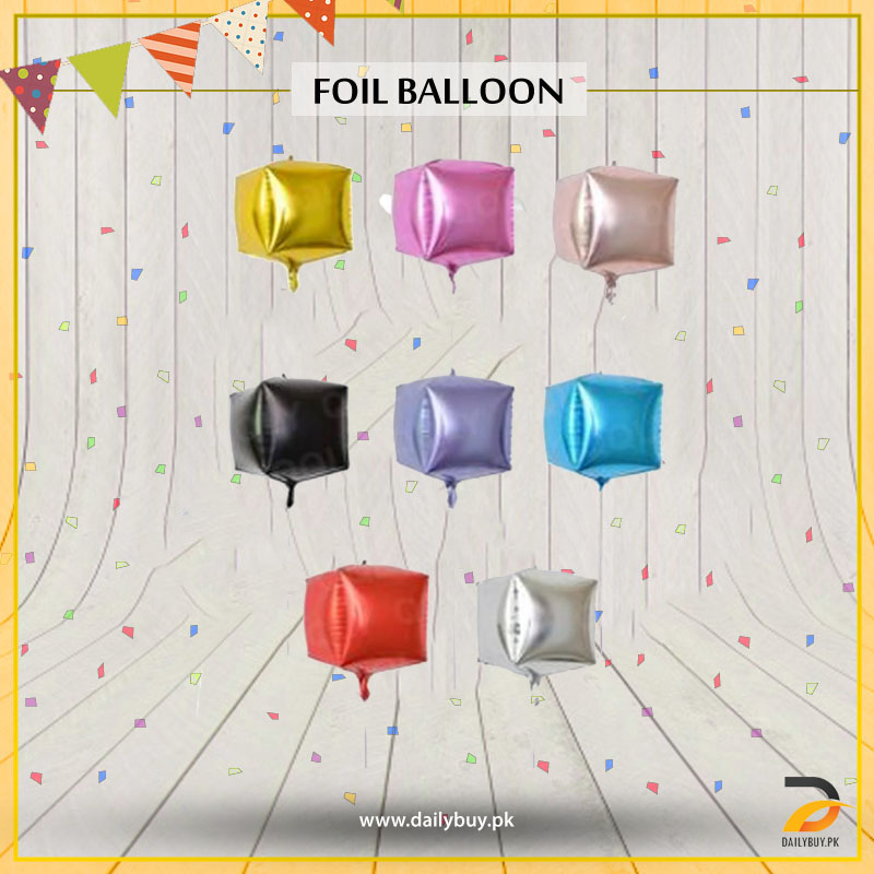 4D Square Shaped Foil Balloon