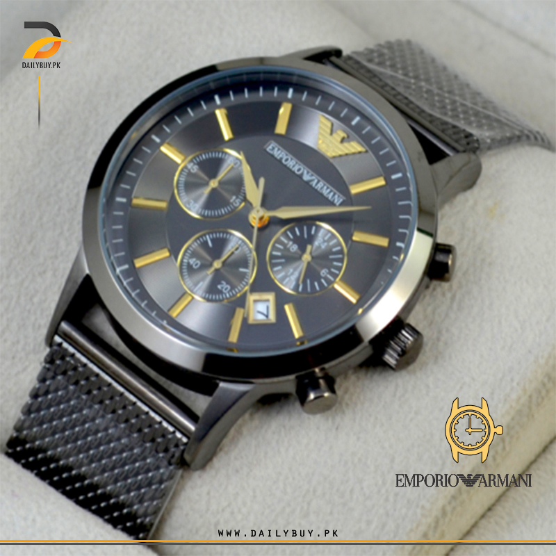 EMPORIO ARMANI MESH CHRONOGRAPH 02