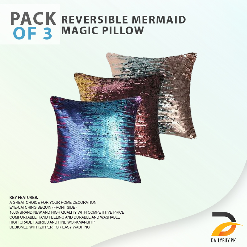 Reversible Mermaid Magic Pillow