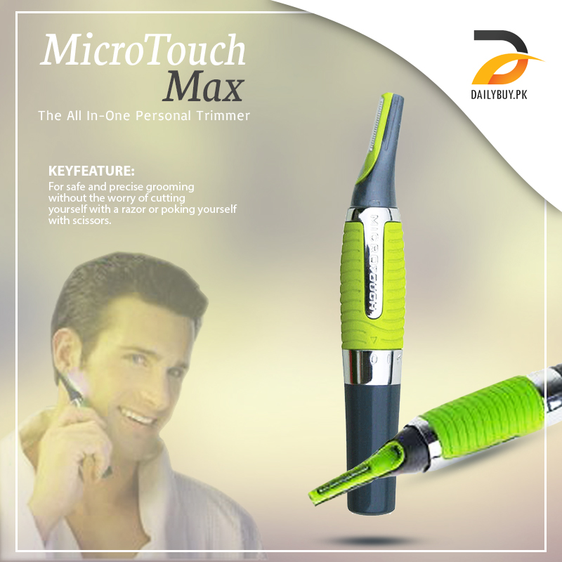 Micro Touch Max Personal Trimmer - Green