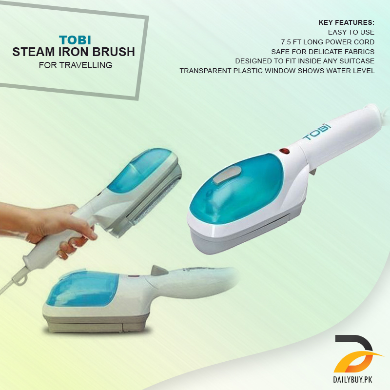 Tobi Steam Iron Brush For Travelling