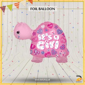 Baby Girl & Baby Boy Turtle Foil Balloon