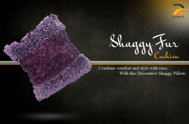 Shaggy Fur Cushion CS-09