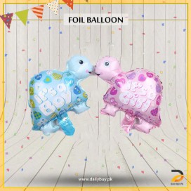 Baby Girl & Baby Boy Turtle Foil Balloon