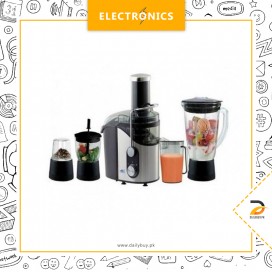 Anex AG-188 - Deluxe Juicer Blender Grinder & Chopper - Black And Silver