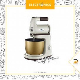 Anex Deluxe Hand Mixer with Bowl 5 Speed hand mixer - AG-818 - Beige & White