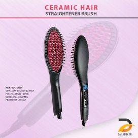 Ceramic Hair Straightener Brush