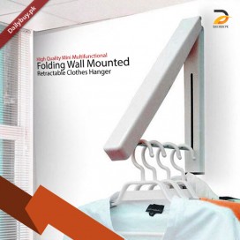 Folding Wall Mounted Retractable Clothes Hanger
