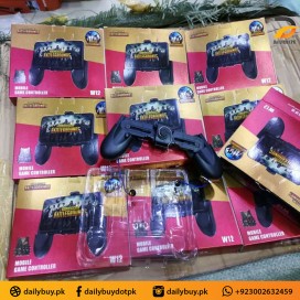 W12 Foldable Portable Mobile Game Controller L1 R1 Joystick Gamepad for PUBG