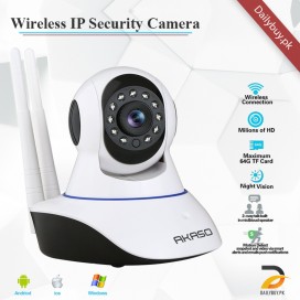 Dual Antenna WiFi IP Camera - White