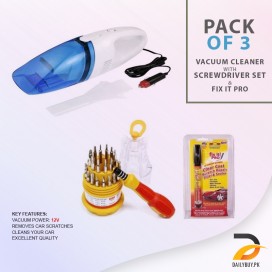 Pack of 3 - Car Vacuum