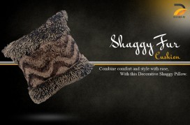 Shaggy Fur Cushion CS-10